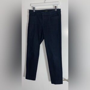 Banana Republic "Sloan" pants denim jeans dark navy rinse women’s size 8